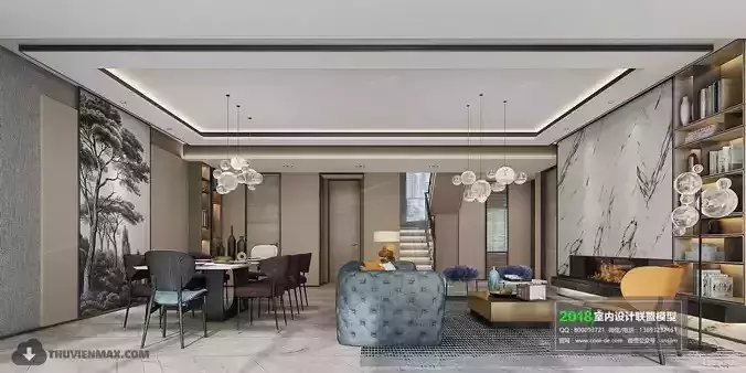 Modern Living room 3 3D model