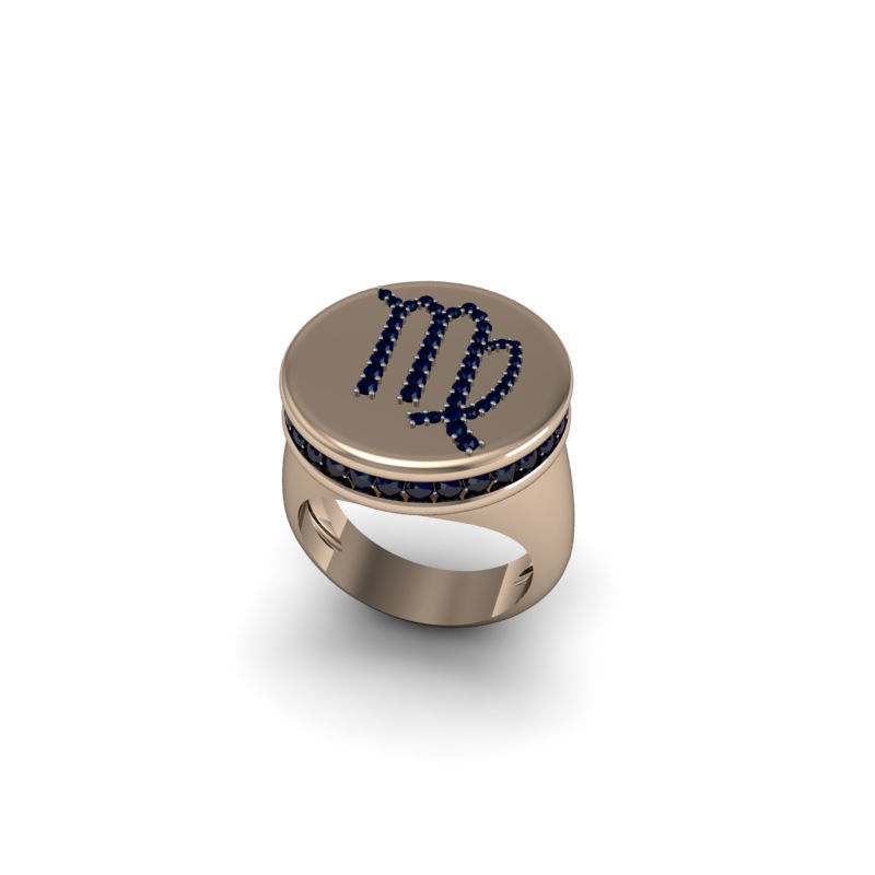 Virgo ring model 002 3D print model_23