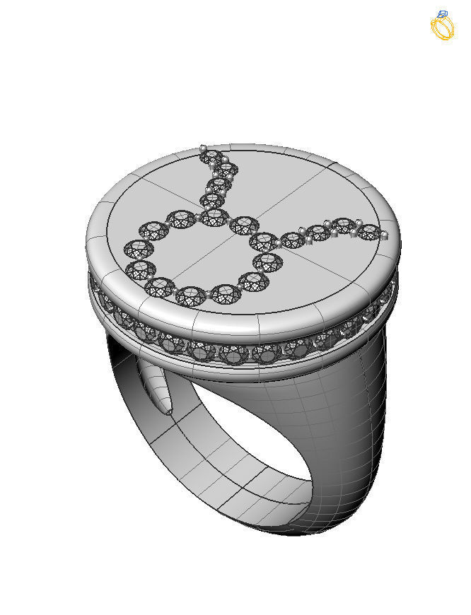 Taurus ring model 002 3D print model_2