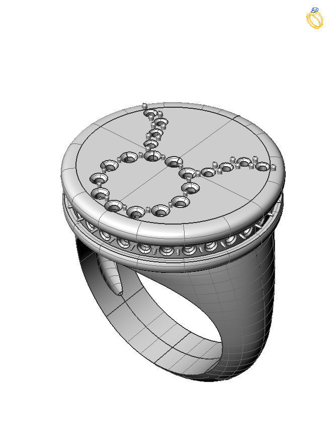 Taurus ring model 002 3D print model_7