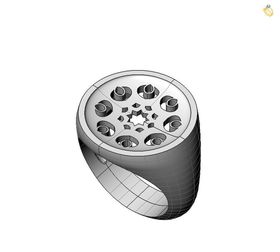 Taurus ring model 002 3D print model_6