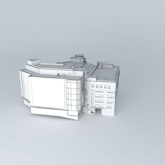 Office Center Rock Free 3D model_4