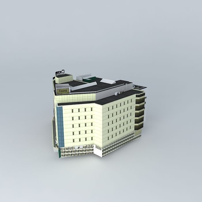 Office Center Rock Free 3D model_2