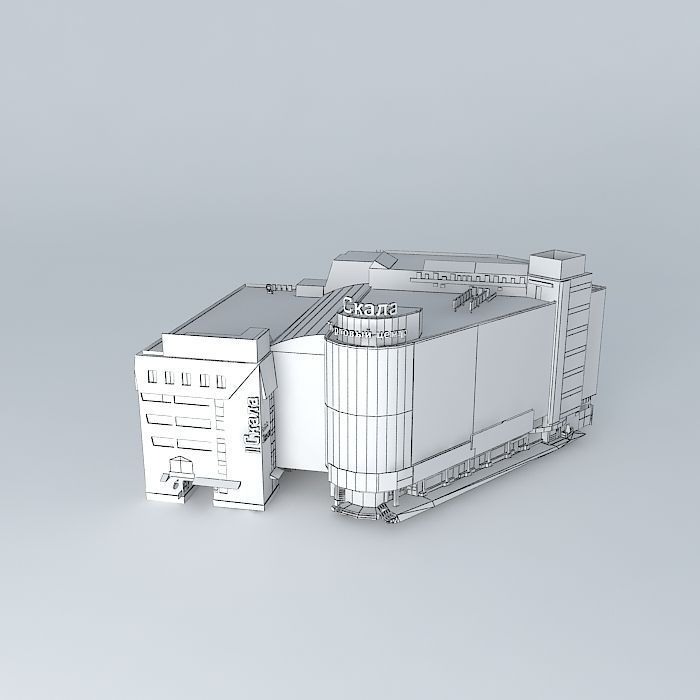 Office Center Rock Free 3D model_3