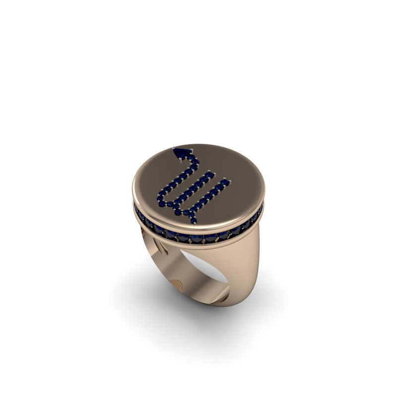 Scorpio ring model 002 3D print model_11