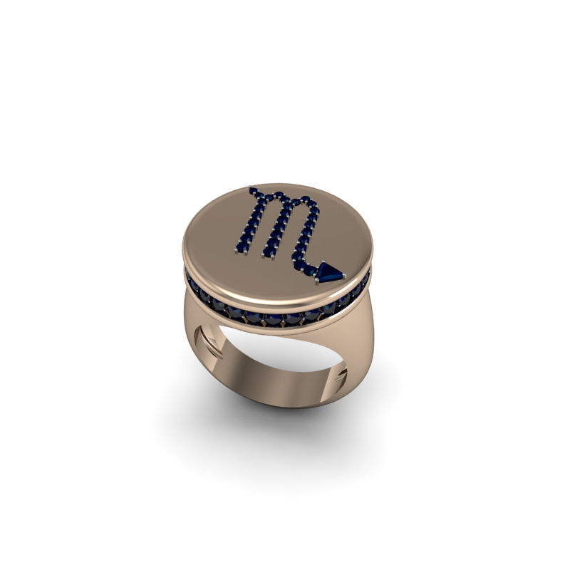 Scorpio ring model 002 3D print model_18