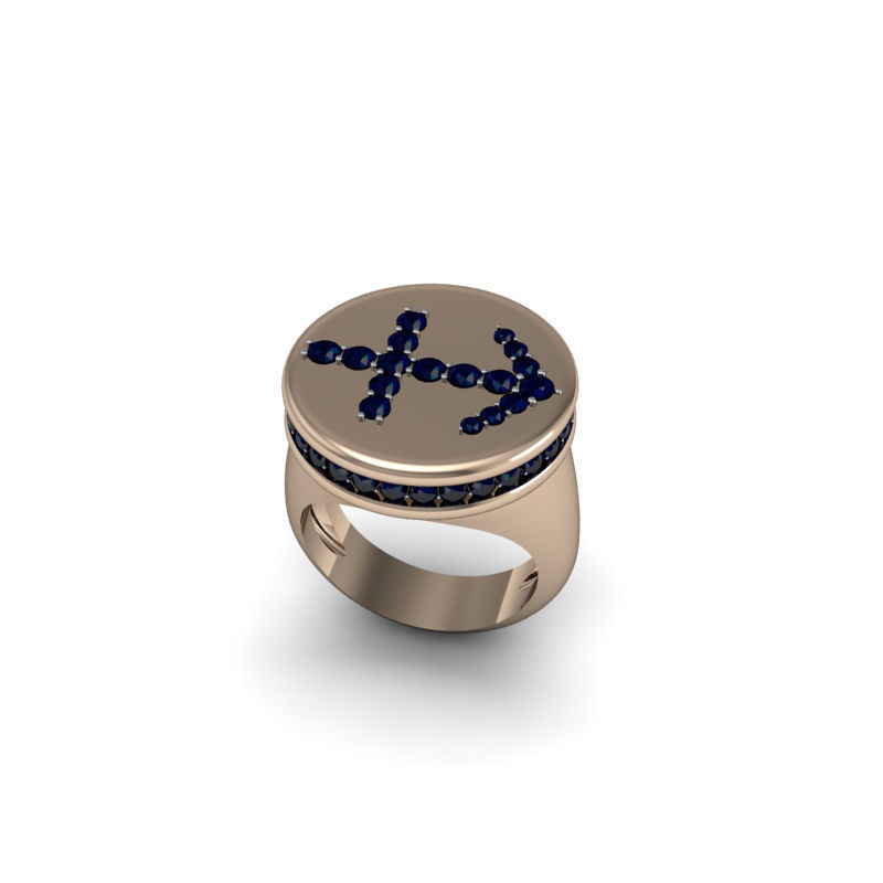 Sagittarius ring model 002 3D print model_23