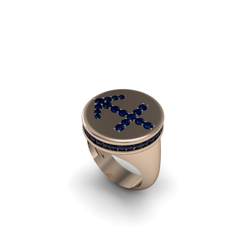 Sagittarius ring model 002 3D print model_16