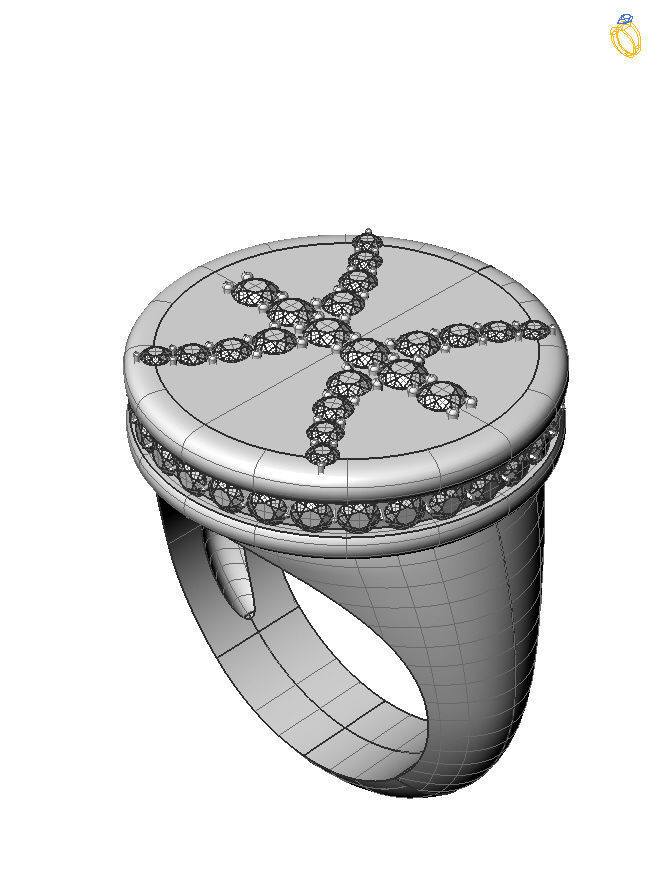 Pisces ring model 002 3D print model_2