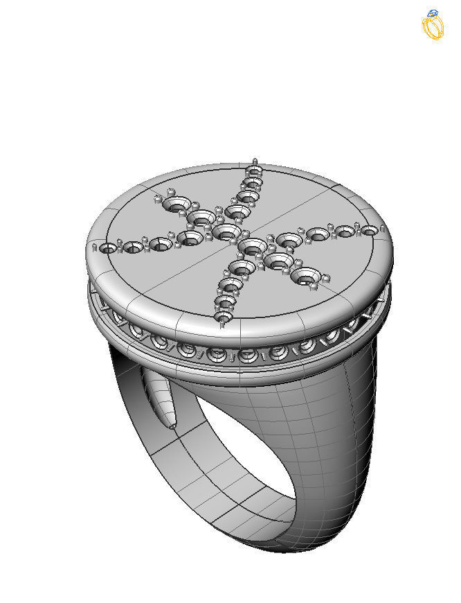 Pisces ring model 002 3D print model_23