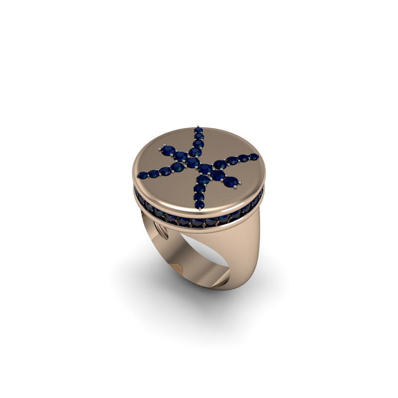 Pisces ring model 002 3D print model_3