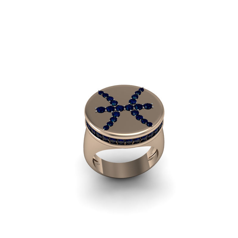 Pisces ring model 002 3D print model_9