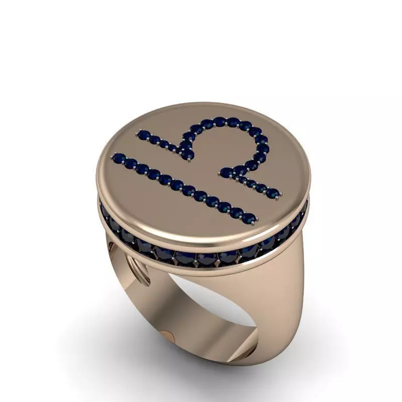 Libra ring model 002 3D print model_0