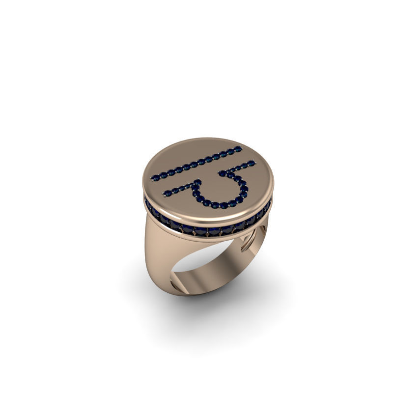 Libra ring model 002 3D print model_8