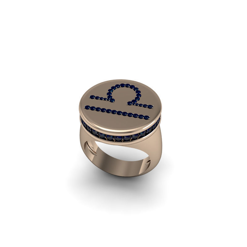 Libra ring model 002 3D print model_18