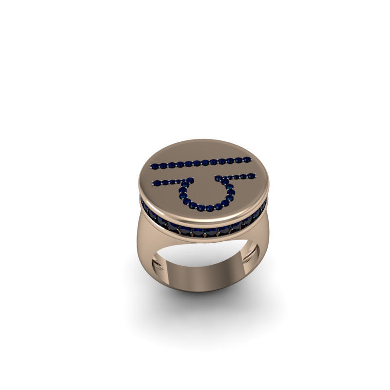 Libra ring model 002 3D print model_9