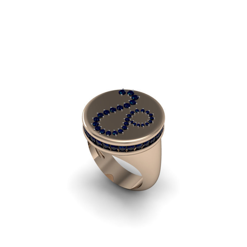 Leo ring model 002 3D print model_16