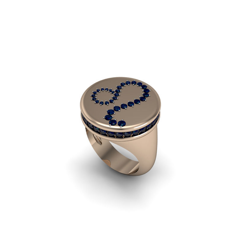 Leo ring model 002 3D print model_8