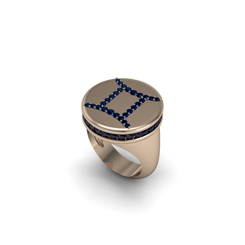 Gemini ring model 002 3D print model_8