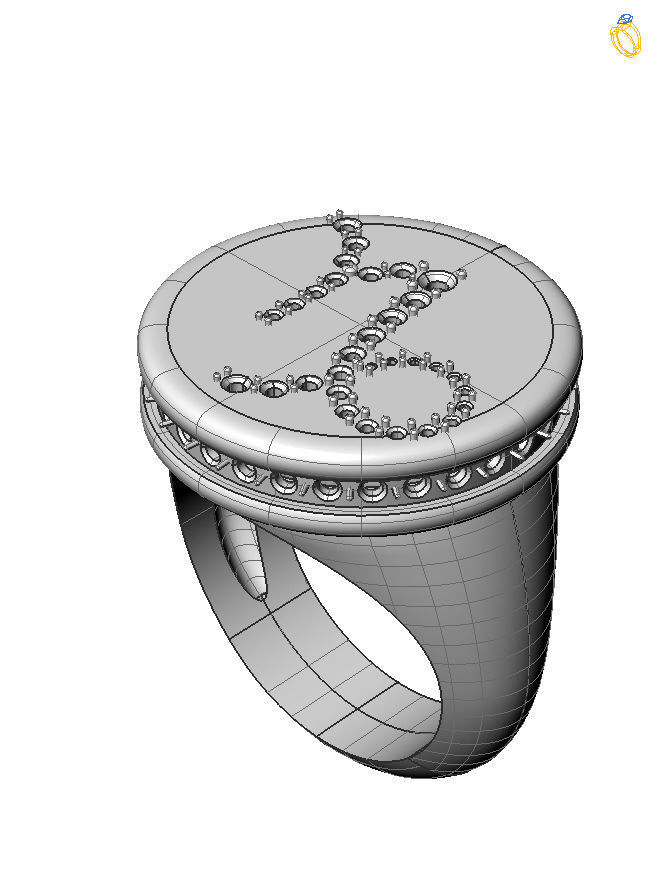 Capricorn ring model 002 3D print model_7