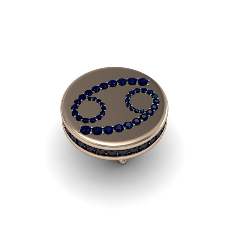 Cancer ring model 002 3D print model_9