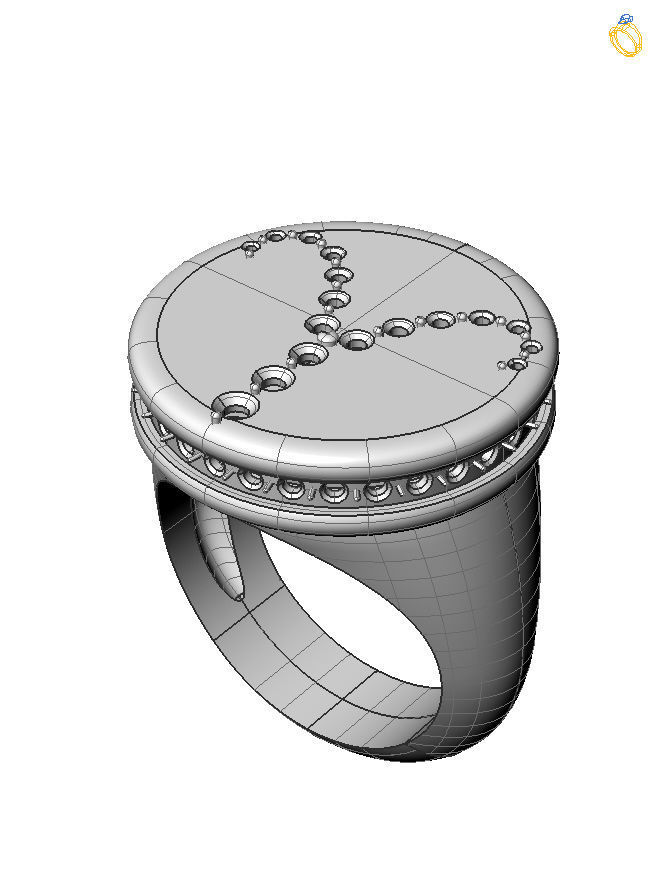 Aries ring model 002 3D print model_2