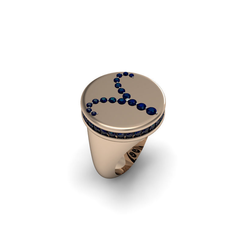 Aries ring model 002 3D print model_23