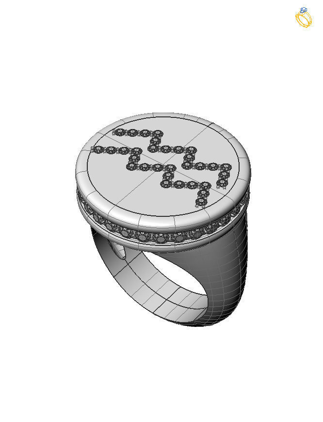 Aquarius ring model 002 3D print model_23