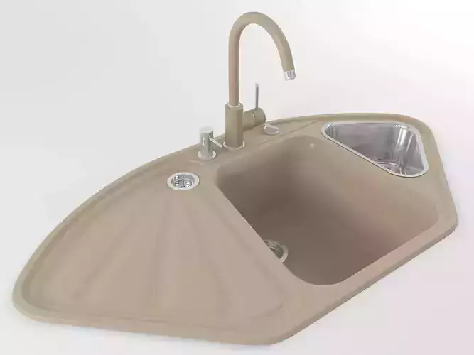 Kitchen sink 04 3D model