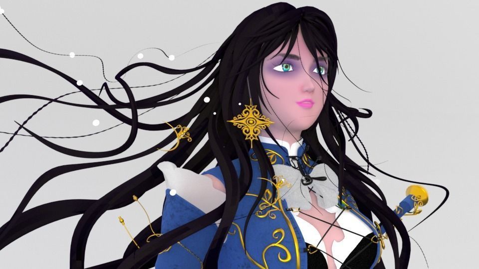 fantasy character 3D model_2