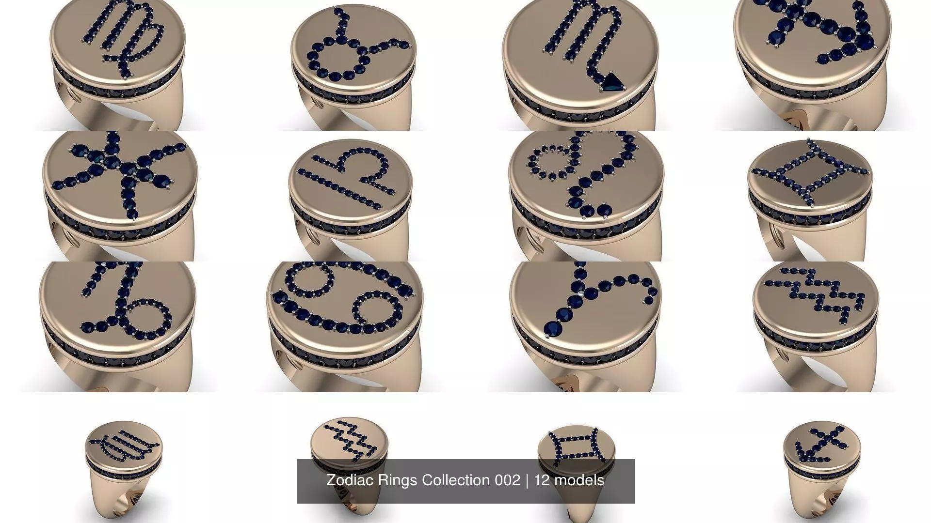 Zodiac Rings Collection 002 _0