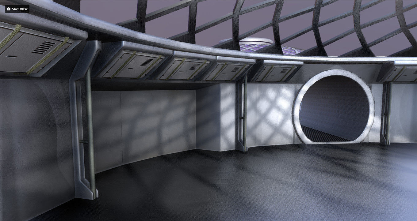 Martian HUB Low-poly 3D model_3