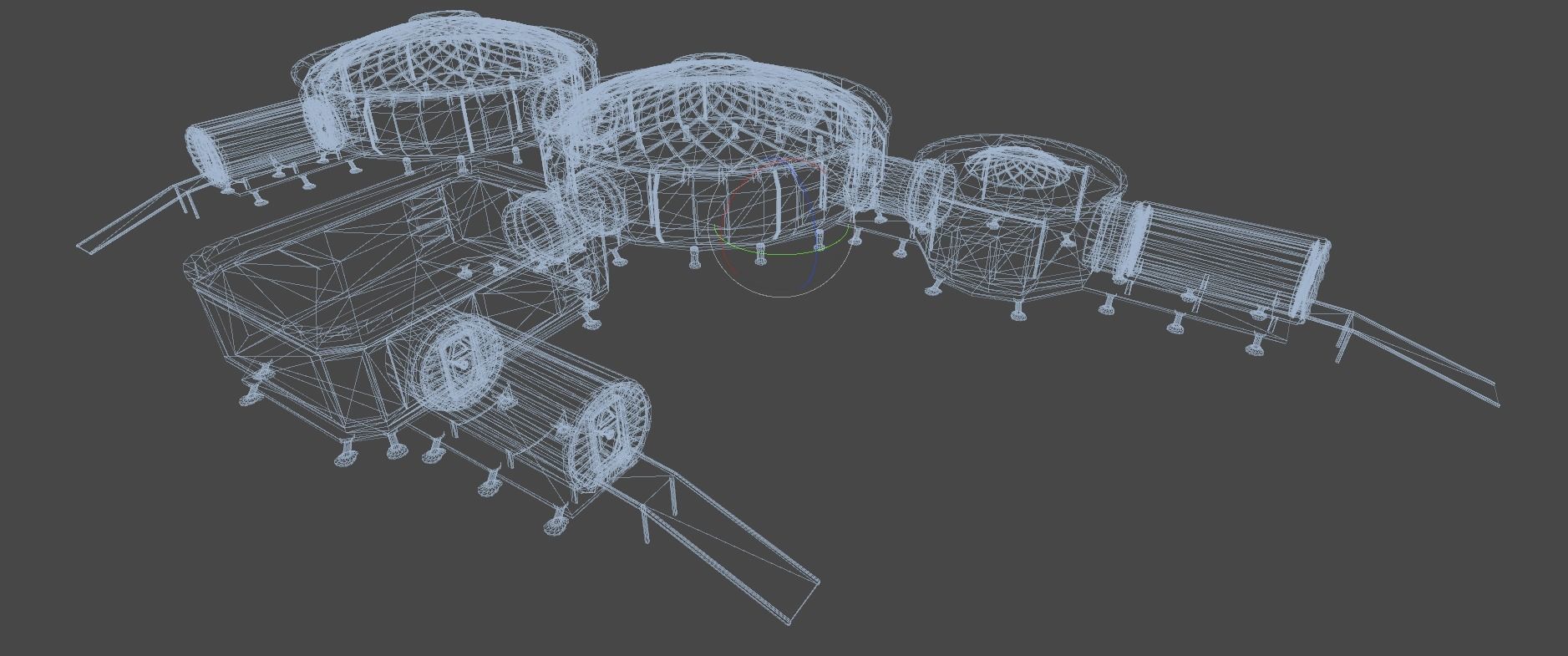 Martian HUB Low-poly 3D model_15