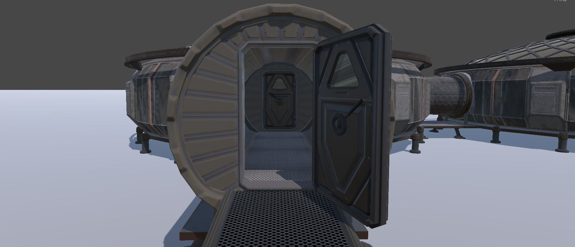 Martian HUB Low-poly 3D model_7