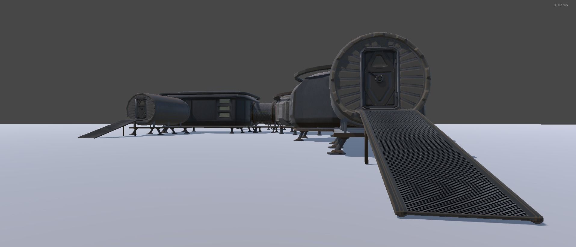 Martian HUB Low-poly 3D model_14