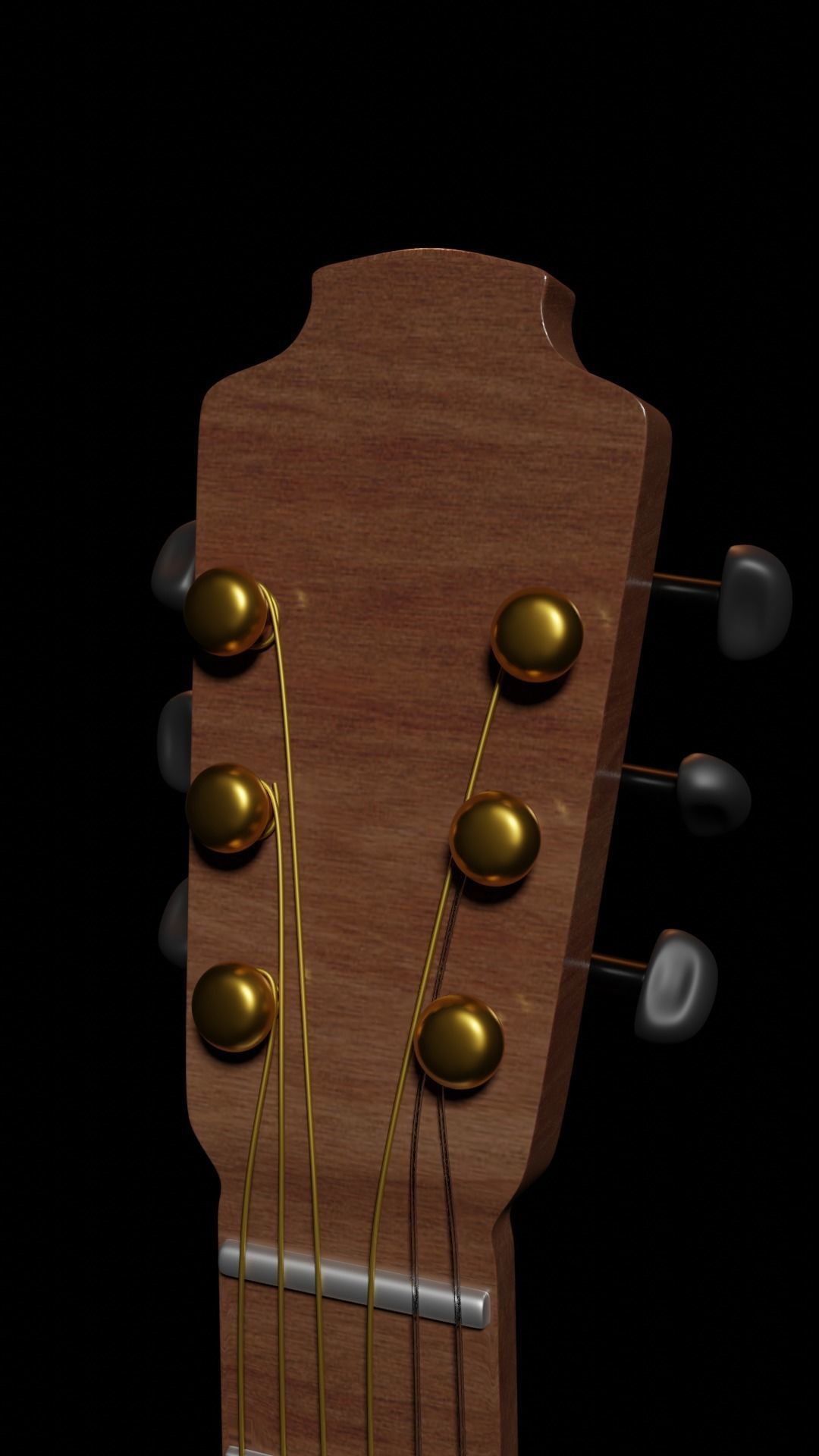 Classic Guitar 3D model_3