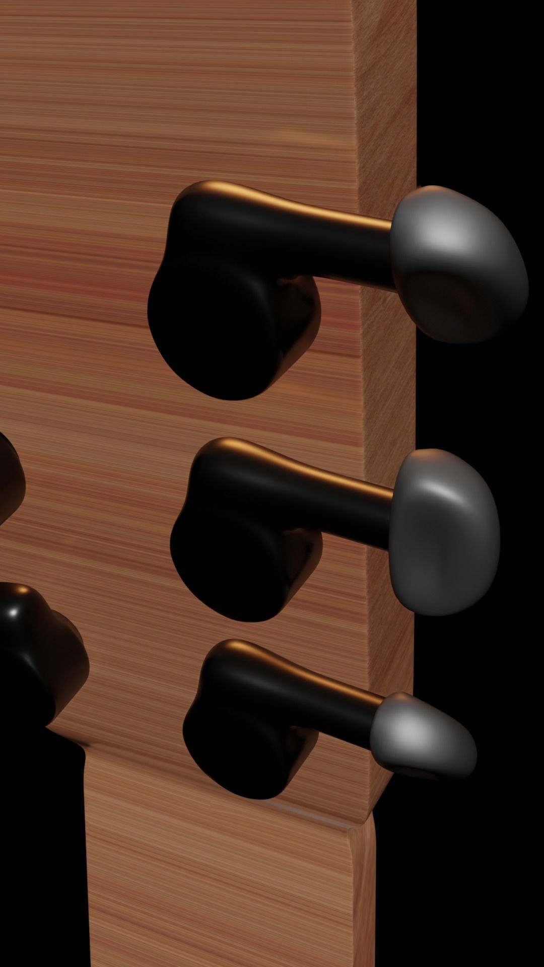 Classic Guitar 3D model_4