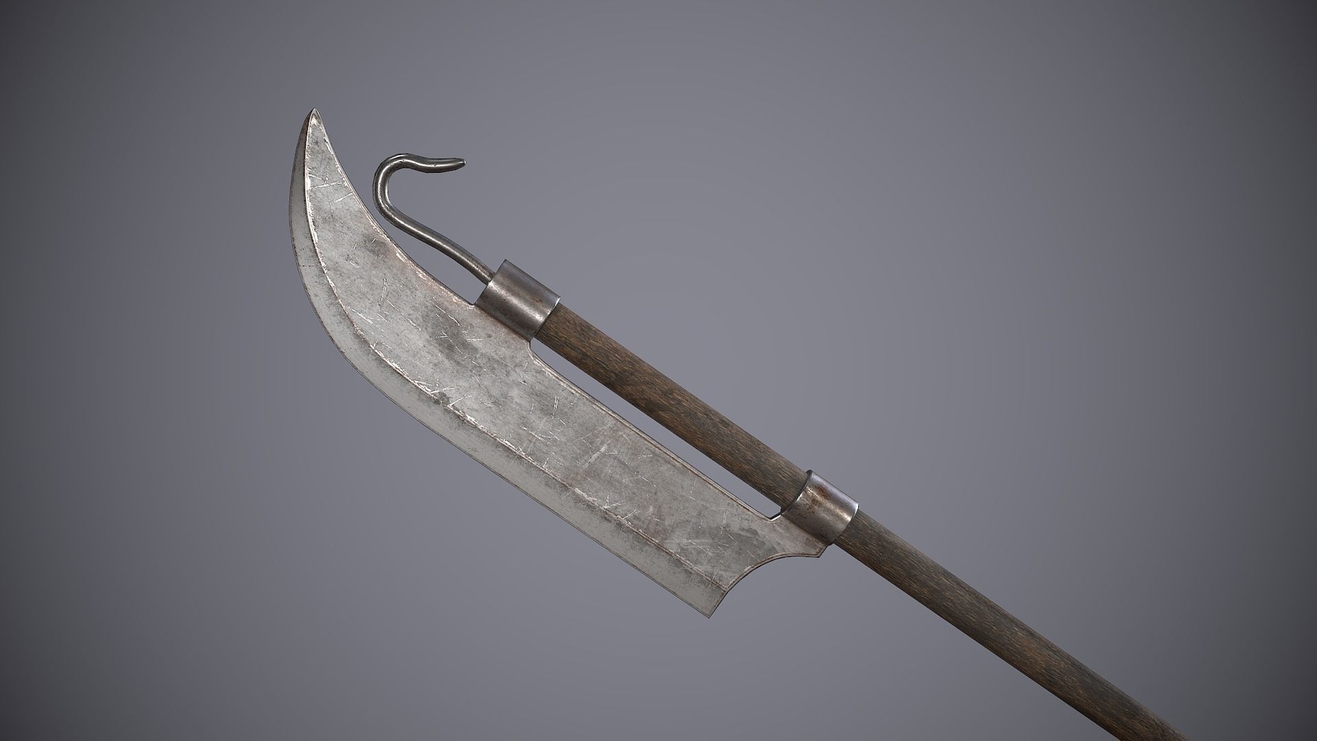 Medieval Polearms Low-poly 3D model_2