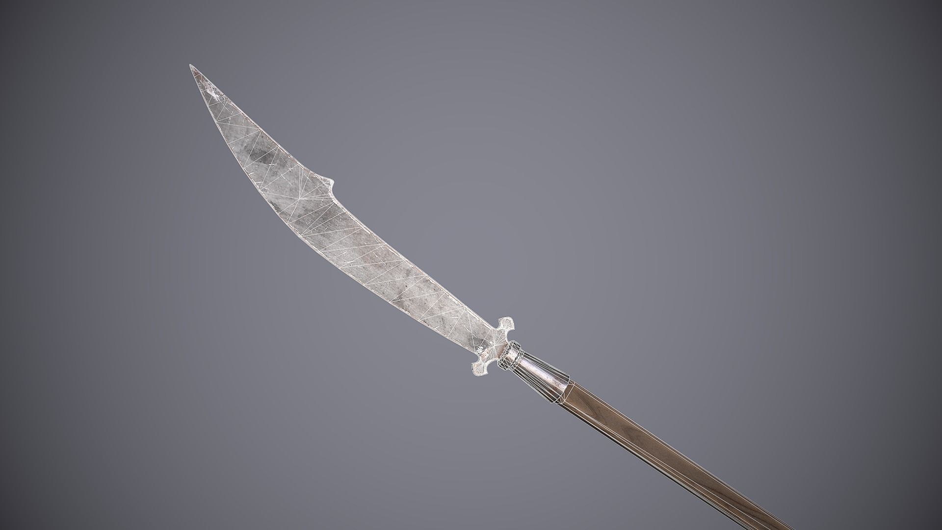 Medieval Polearms Low-poly 3D model_27