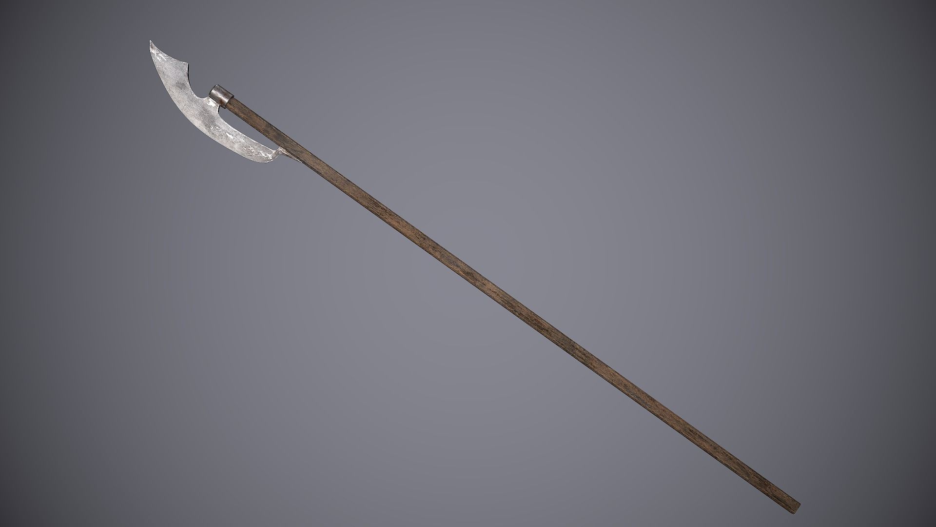 Medieval Polearms Low-poly 3D model_5