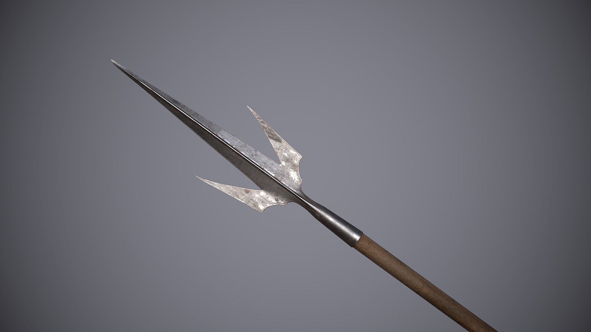 Medieval Polearms Low-poly 3D model_19