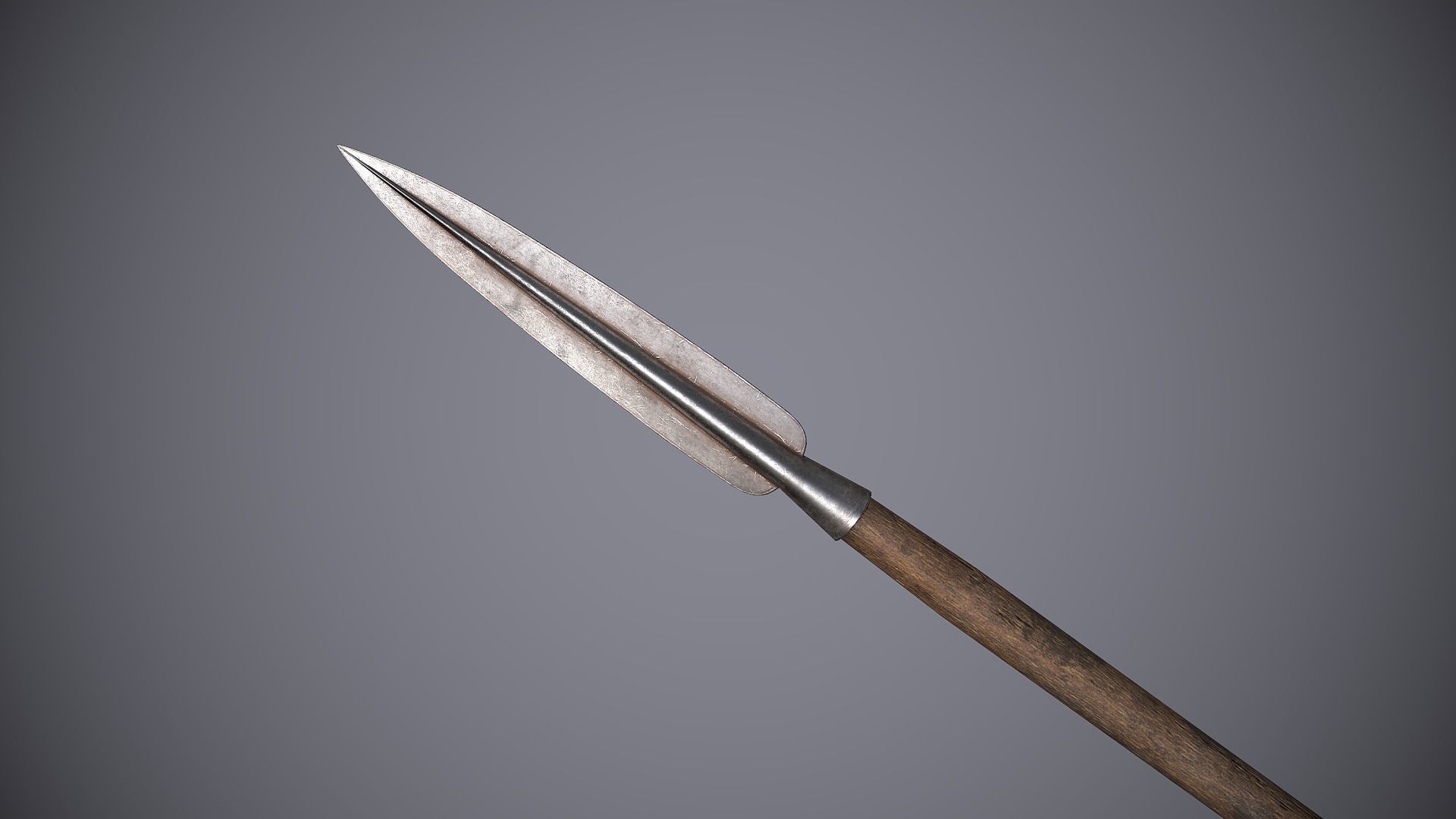 Medieval Polearms Low-poly 3D model_28