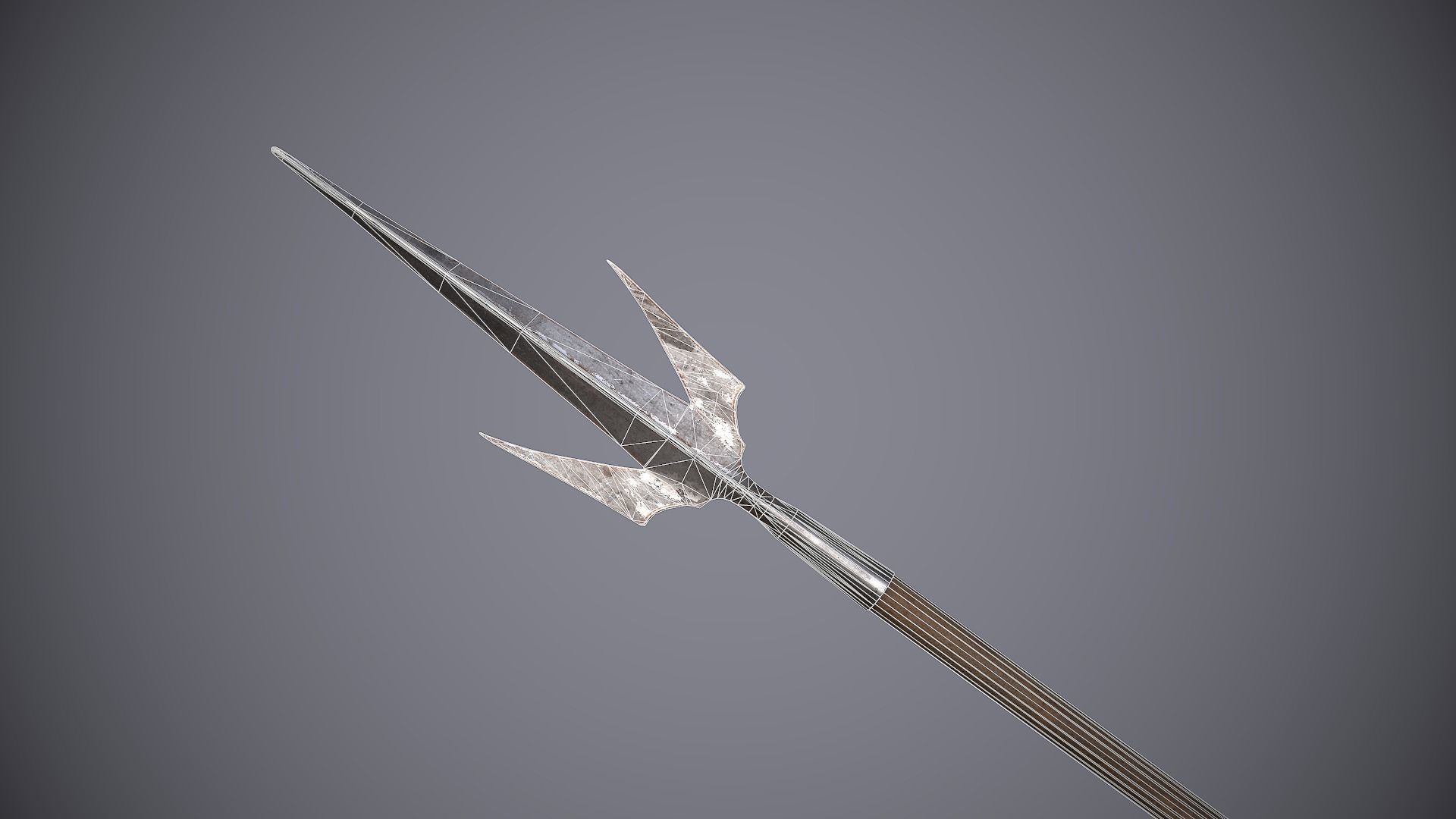 Medieval Polearms Low-poly 3D model_21