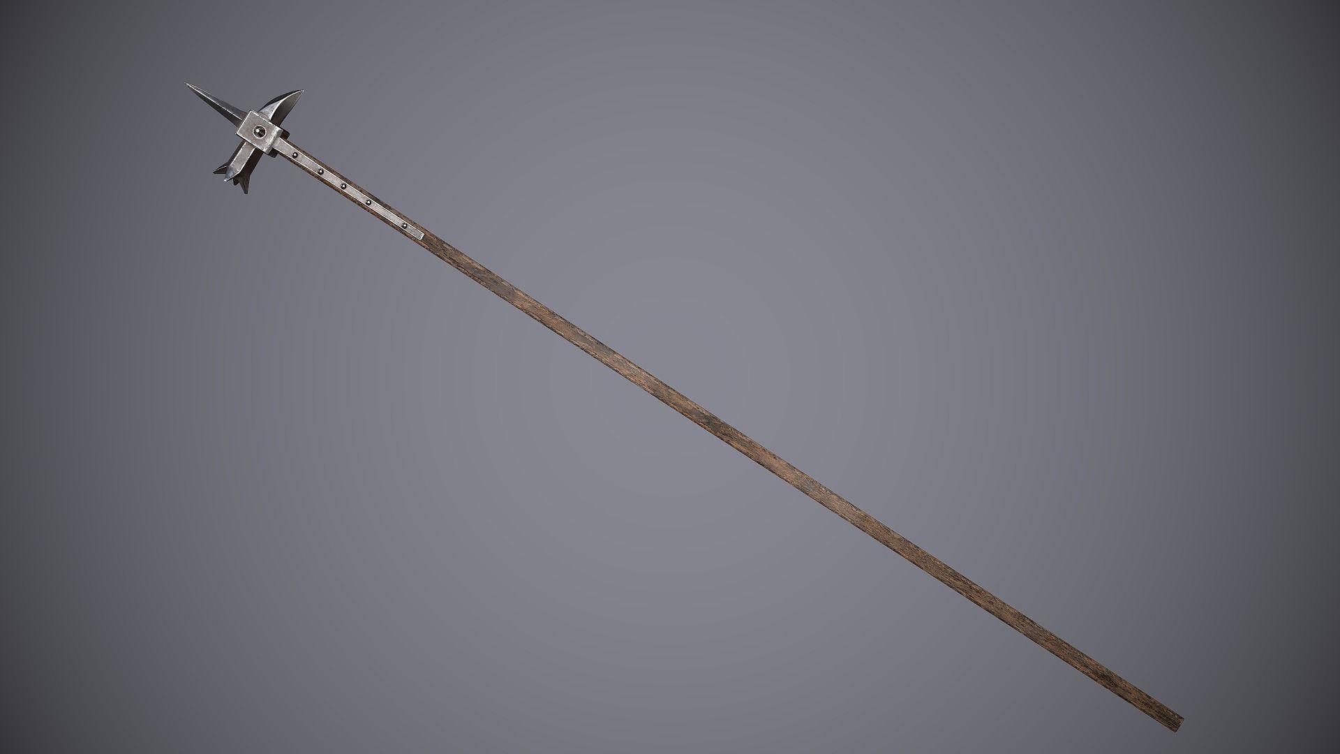 Medieval Polearms Low-poly 3D model_35