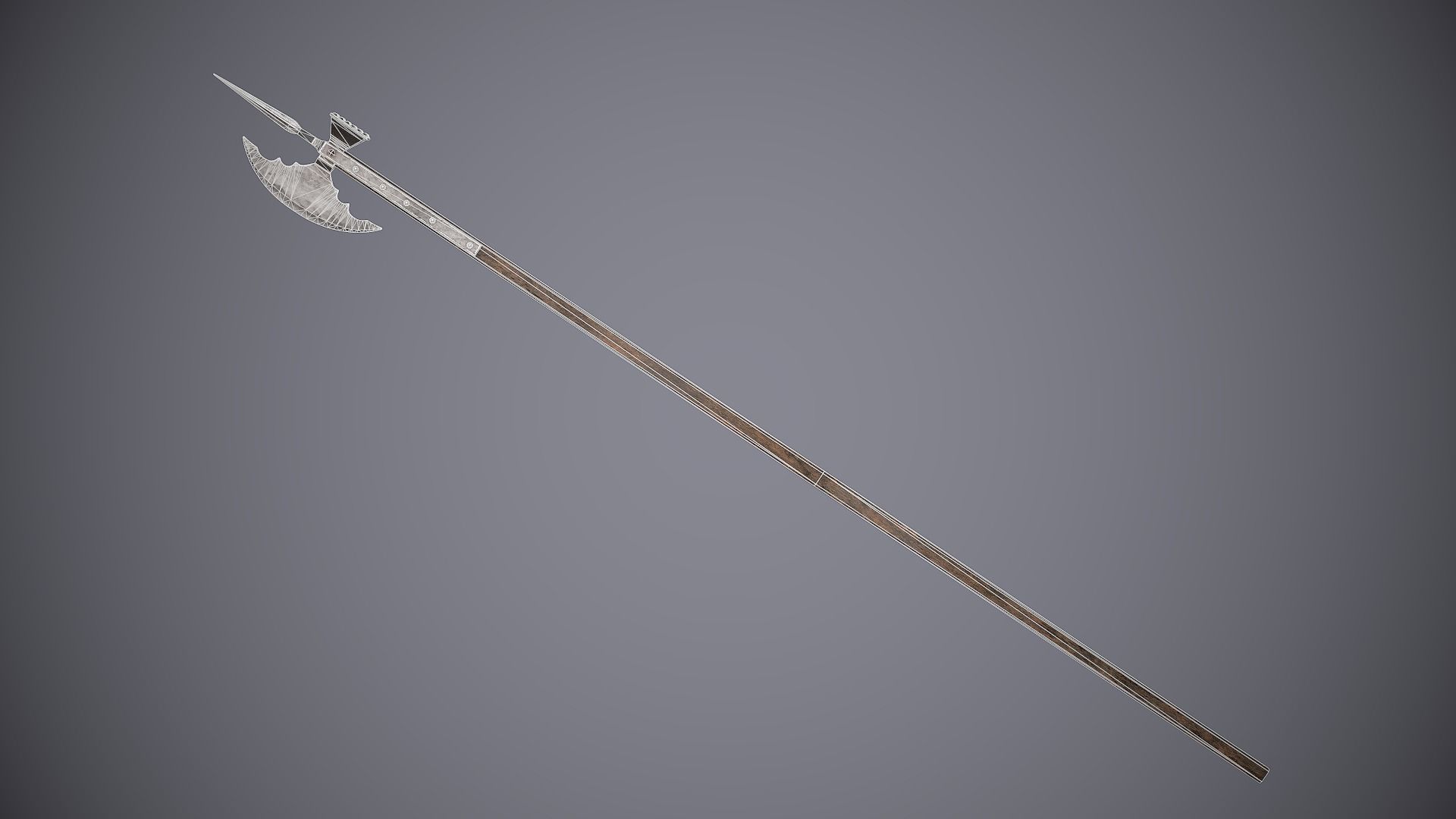 Medieval Polearms Low-poly 3D model_22