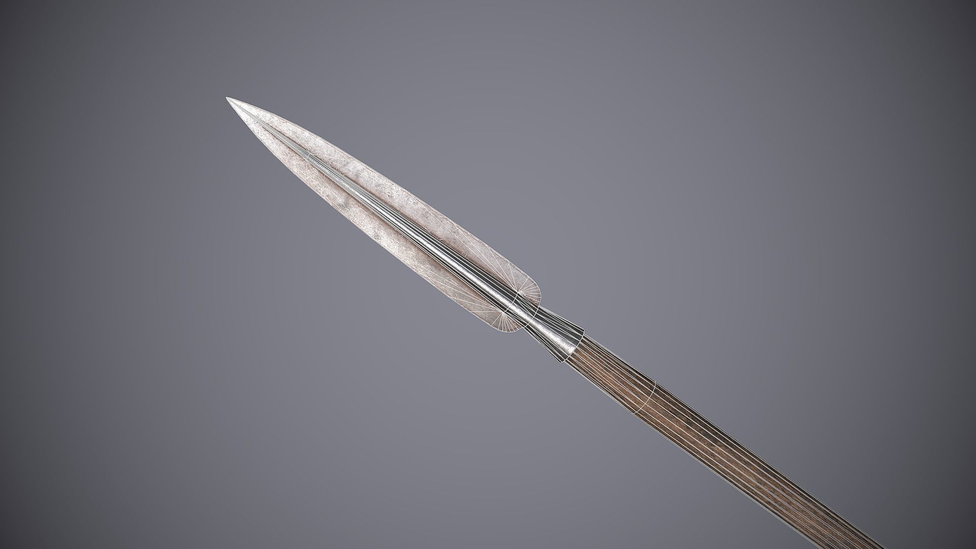 Medieval Polearms Low-poly 3D model_30
