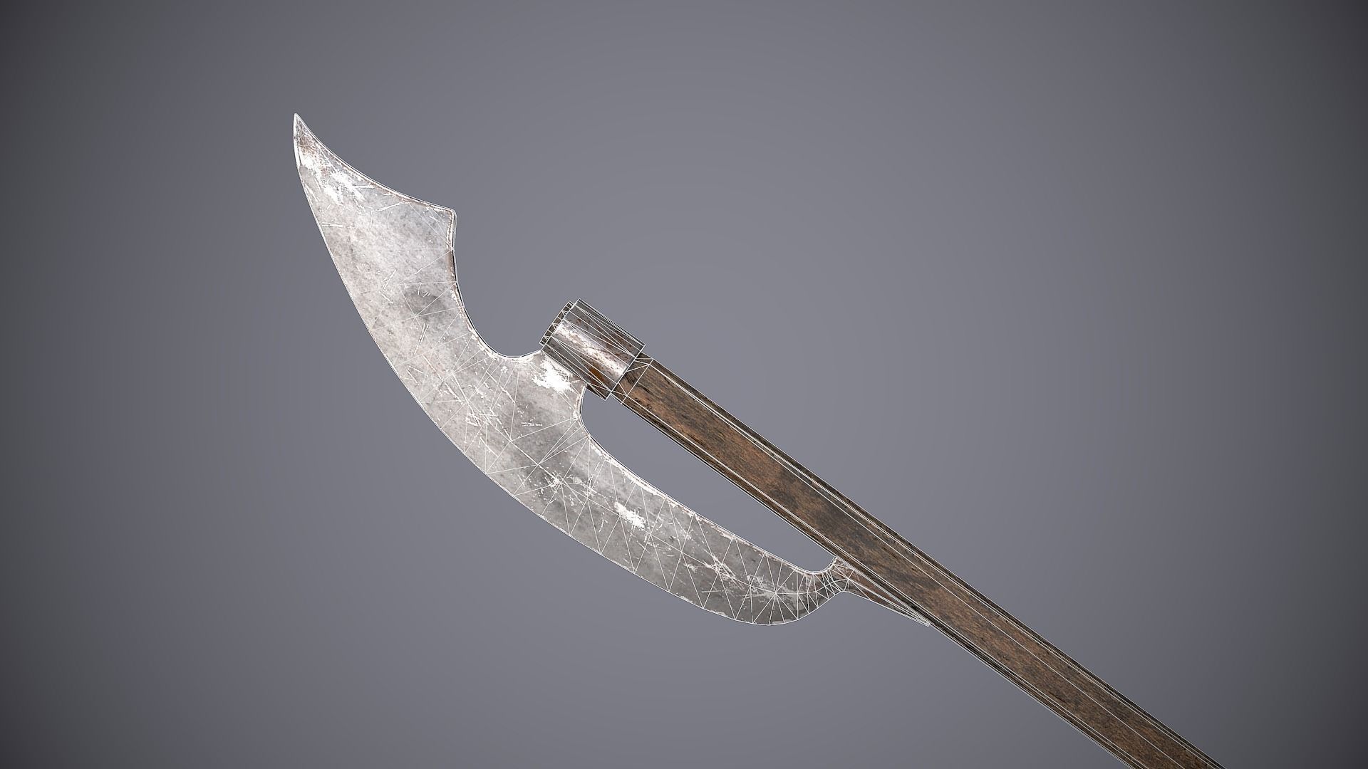 Medieval Polearms Low-poly 3D model_3