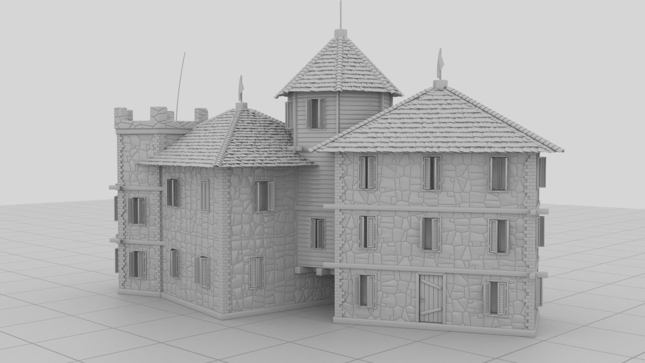 Small Strange Castle 3D model_15