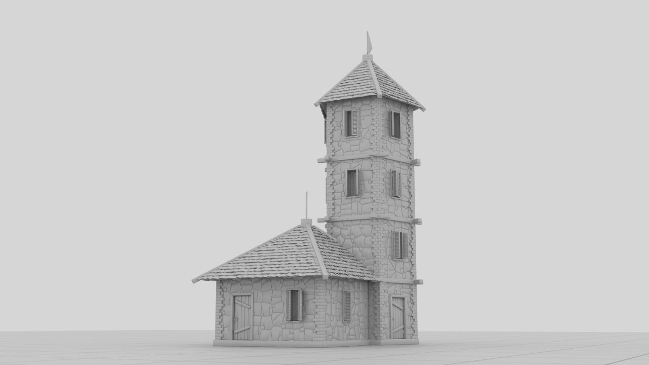 Small Strange Castle 3D model_9