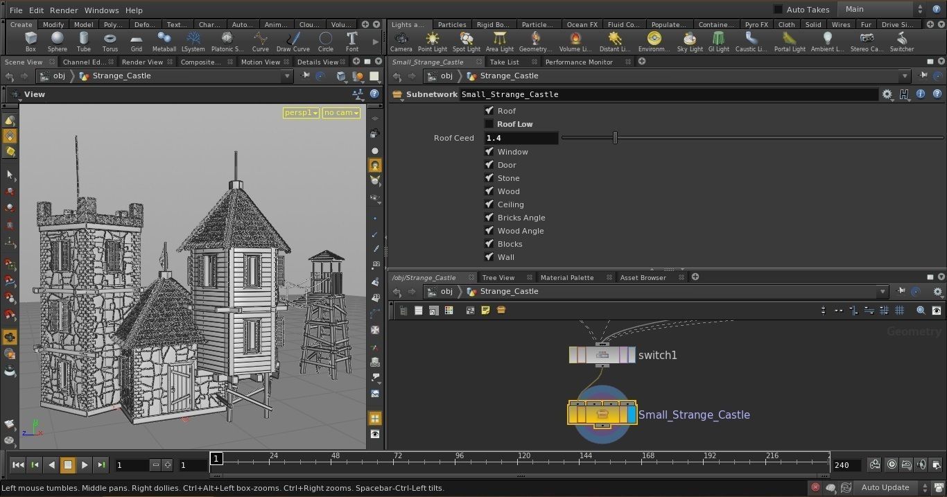 Small Strange Castle 3D model_7